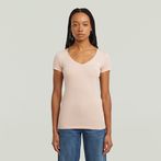 G-STAR® Camiseta básica cuello de pico Rosa
