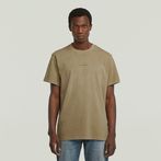 G-STAR® Overdyed Center Chest Loose T-Shirt Beige