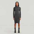 G-STAR® Washed Slim Rib Dress Black