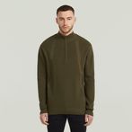 G-STAR® Structure Half Zip Knit Green