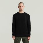 G-STAR® Structure Ribbed Knit Pullover Black