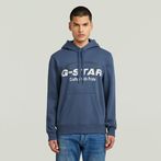 G-STAR® Logo Hooded Sweater Medium blue
