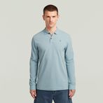 G-STAR® Dunda Slim Polo Long Sleeve Hellblau
