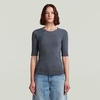 G-STAR® Washed A-Line Slim Rib T-Shirt Dunkelblau