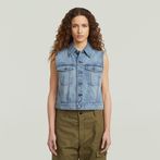 G-STAR® Shrunken Denim Vest Light blue