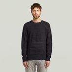 G-STAR® 3D Biker Ribbed Knit Pullover Multi color