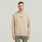 G-STAR® Center Chest Logo Sweater Beige