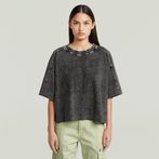 G-STAR® Washed Multi Logo Oversized T-Shirt Grey