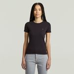 G-STAR® Rib Cap Sleeve T-Shirt Black