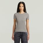 G-STAR® Rib Cap Sleeve T-Shirt Grey