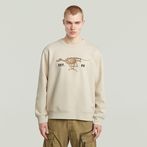 G-STAR® Running Dog Sweater White