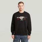 G-STAR® Running Dog Back Graphic Sweater Black