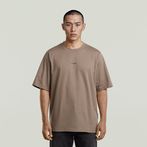G-STAR® T-Shirt Center Chest Logo Brun