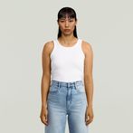 G-STAR® Ribbed Tanktop White