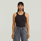 G-STAR® Ribbed Tanktop Black