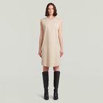 G-STAR® Seam Detail Loose Kleid Beige