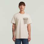 G-STAR® Fabric Mix Pocket T-Shirt White