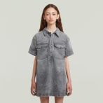 G-STAR® Collar Denim Blousejurk Meisjes Grijs
