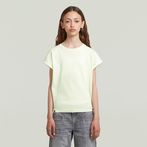 G-STAR® Girls T-Shirt Loose Crop Riveted Green