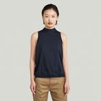 G-STAR® Camiseta sin mangas de punto y espalda baja Azul oscuro