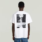G-STAR® Back Photo Print Loose T-Shirt White