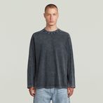 G-STAR® Camiseta Washed Boxy Azul oscuro