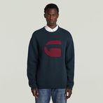 G-STAR® G Logo Relaxed Knit Dark blue