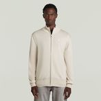 G-STAR® Premium Core Full Zip Knit White
