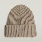 G-STAR® Rib Knit Beanie Beige