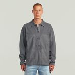 G-STAR® Washed Fabric Mix Loose Sweater Grey