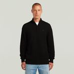 G-STAR® Honey Comb Structure Skipper Knit Black