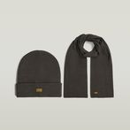 G-STAR® Effo 2-Set Beanie and Scarf Grey