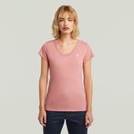 G-STAR® T-shirt slim côtelé Rose