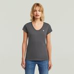 G-STAR® T-shirt slim côtelé Gris