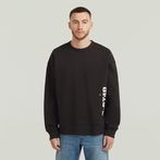 G-STAR® Sprayed 89 Graphic Loose Sweater Black
