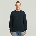 G-STAR® Honeycomb Structure Knit Dark blue