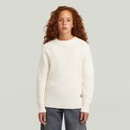 G-STAR® Girls Fisherman Knit Cardigan White