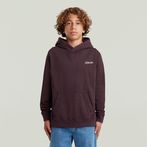 G-STAR® Boys Premium Core Hooded Sweater Brown