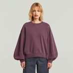 G-STAR® Overdyed Big Sleeve Oversized Sweater Rot