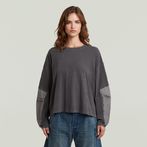 G-STAR® Washed 3D Mix Oversized T-Shirt Black