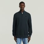 G-STAR® Honeycomb Structure Skipper Knit Dark blue