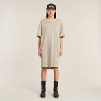 G-STAR® Vestido camiseta Overdyed Saddle Sleeve Loose Beige