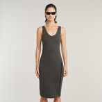 G-STAR® Overdyed Asymmetric Zip Dress Black