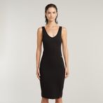 G-STAR® Asymmetric Zip Dress Black