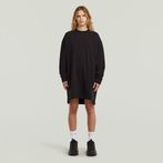 G-STAR® Biker Zip Sweater Dress Black