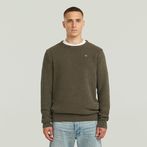 G-STAR® Garment Dyed Structure Knit Grey