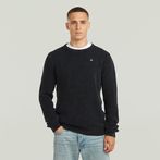 G-STAR® Prenda teñida de punto con estructura Negro