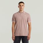 G-STAR® Dunda Slim Stripe Poloshirt Pink
