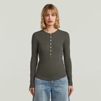 G-STAR® Henley Slim T-Shirt Grey