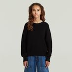 G-STAR® Girls Cropped Crew Knit Black